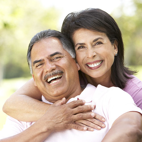 mature couple using a dental appliance for sleep apnea in Brampton